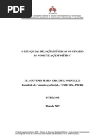 O espaço das Relações Públicas no cenário da comunicação política