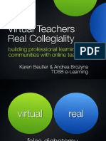 Virtual Teachers Real Collegiality ECOO 26-Oct-2012 