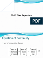 Fluid Flow Equations