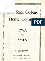 1920 Homecoming Football Program