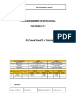 PO-DGSSO-11 Escavaciones y Zanjas Rev.0