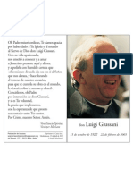 Luigi Giussani - Estampa de Devocion Personal