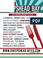 Sheepshead Bay Restaurant Guide 2012