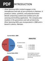 Ellcot Spinning Mills Presentation