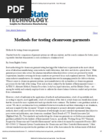 Cleanroom Entry-Exit Protocol | PDF | Glove | Shoe