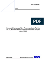 SNI13-6974-2003 Percontoh Batuan Sulfida - 2