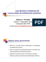 Segurança Química e Sistema de Classificação de Substâncias Químicas