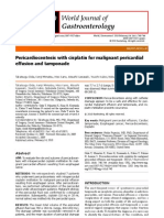 pericardiocentesis + cisplatino