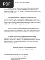 Demand and Elasticity Worksheet | Price Elasticity Of Demand | Demand