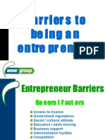 Barriers To Being An Ent 1 Nov 2006 2nd Yrs