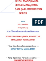 Konsultan Manajemen, Konsultasi Manajemen Perusahaan, Jasa Konsultan Bisnis. Info Reko Handoyo, 081389411679