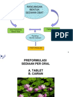 Preformulasi Sediaan Farmasi