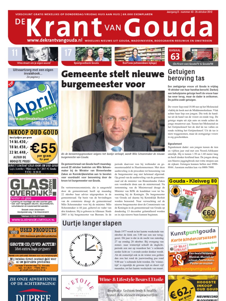 De Krant Van Gouda, 25 Oktober