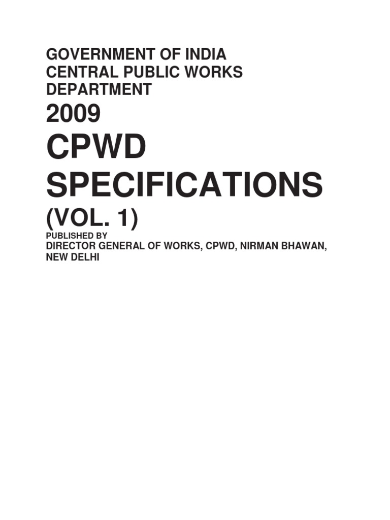 Cpwd Specifications 1 Brick Chimney