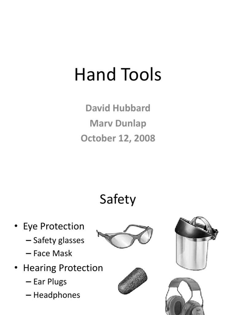 Hand Tools Presentation Pdf Rivet Tools