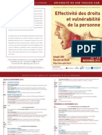 Programme Colloque Vulnérabilité