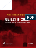 Objectif 2050: Politique de Prix Pour Le Carbone Pour Le Canada