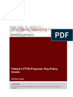 Telstra's FTTN Proposal: Key Policy Issues: Working Paper