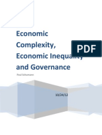 Economic Complexity, Economic Inequality and Governance