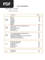 Spare Parts Price List for Vehicles | PDF | Headlamp | Automotive