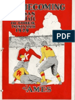 1929 Homecoming Football Program