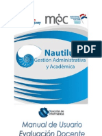 Manual de Usuario Nautilus - Evaluacion Docente