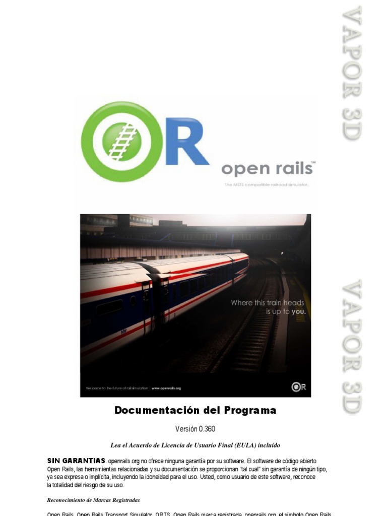SoftDocs SP Open Rails Manual en Castellano/español | PDF | Ventana ...