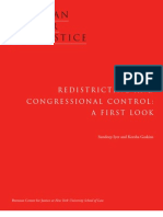 Redistricting and Congressional Control: A First Look