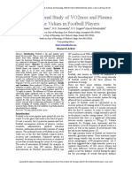 A Crossectional Study of VO2max and Plasma Lactate Values in Football Players