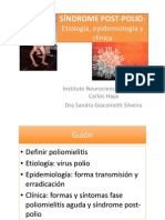 Síndrome Postpolio: Etiología, Epidemiología y Clínica, Dra. Sandra Giacometti Silveira