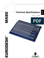 MX8000A Block Diagram Specs