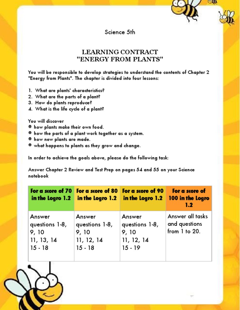 Science Contract 5° | PDF | Wellness