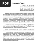 Resumo de Interpretação de Texto
