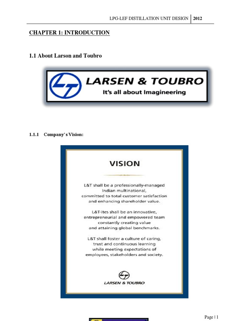 L&T Company Overview and History | PDF | Valve | Oil Refinery