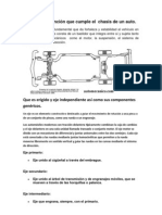 Investigar La Función Que Cumple El Chasis de Un Auto