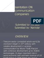 Presentation of Business Communication On Four Major Telecommunication