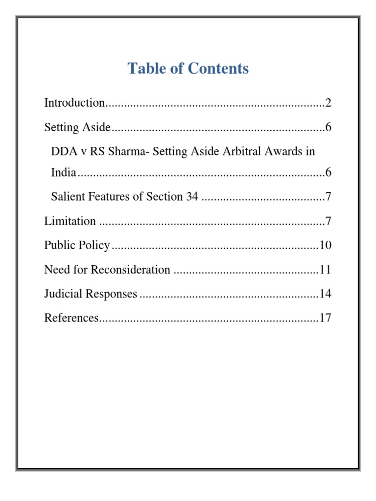 Grounds for Setting Aside Arbitral Awards | PDF | Arbitral Tribunal ...