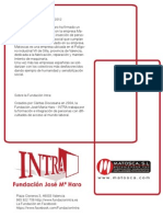 Acuerdo de la Fundación INTRA con Matosca SL