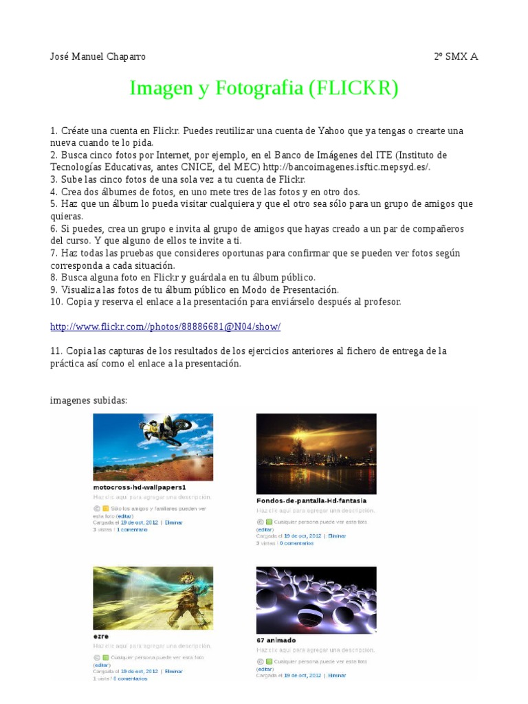 Practica Flickr | PDF