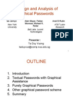 The Design and Analysis of Graphical Passwords: Presenter: Ta Duy Vuong Taduyvuo@comp - Nus.edu - SG