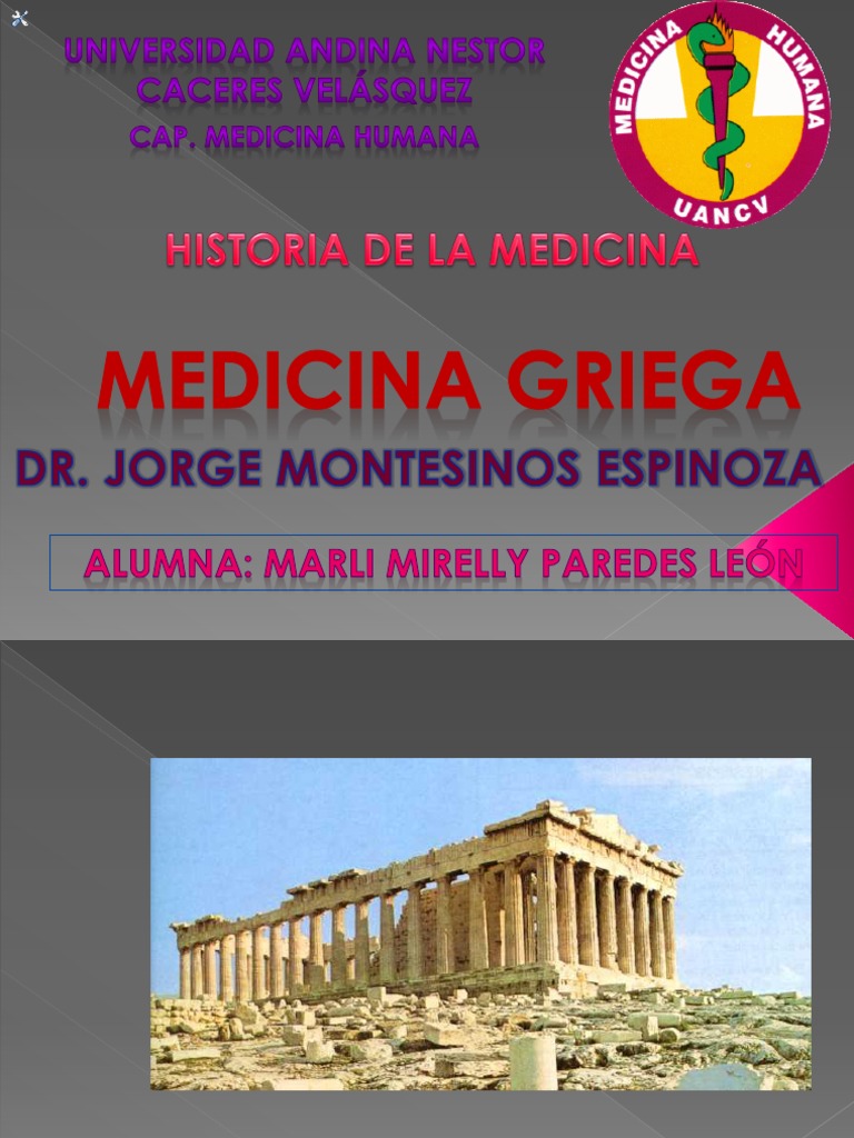 Medicina en la Antigua Grecia | PDF | Medicina | Salud y bienestar