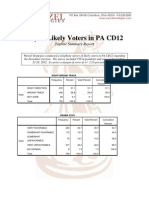 PA CD12 Poll Topline Report 10-25-2012