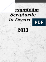 Să Examinăm Scripturile În Fiecare Zi - 2013