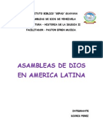 Trabajo de Las Asambleas de Dios en America Latina