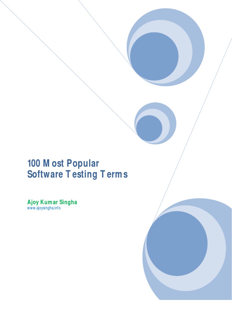 100 Popular Software Testing Terms | PDF | Software Testing | Business ...