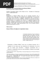 Revisitando a (Re)Construção Histórica das Relações Públicas