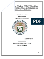 Performance Efficient EOMCT Algorithm For Secure Multicast Key Distribution For Mobile Adhoc Networks