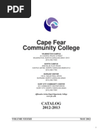 Cape Fear Community College: Catalog 2012-2013