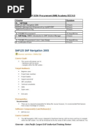 SAP125 SAP Navigation 2005: SAP SCM-Procurement (MM) Academy ECC 6.0