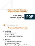 Unstructured Routing: Comparing Gnutella and Freenet